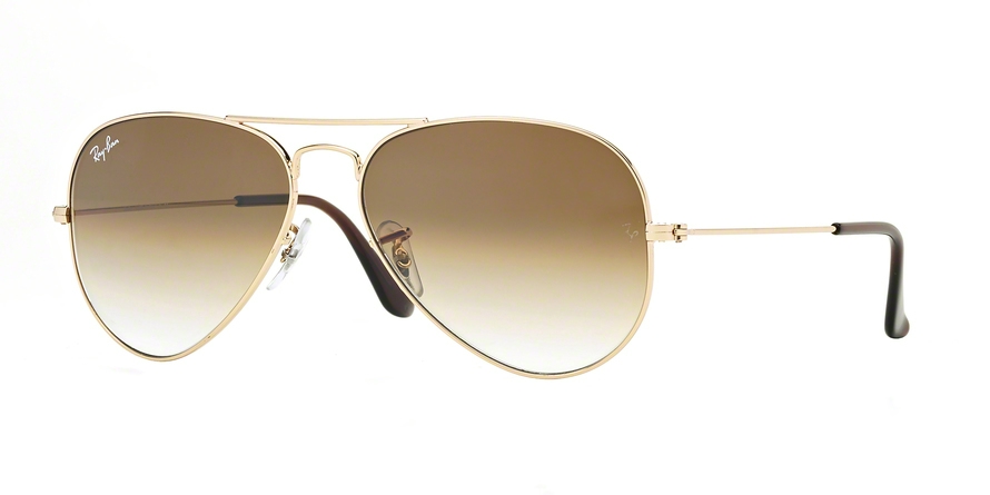 Ray Ban RB3025 Aviator Large Metal Sunglasses - 920231 Rose Gold/Green