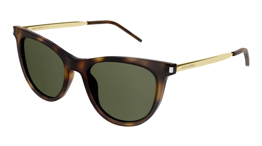 Saint Laurent SL 555 003 Gold Brown Sunglasses