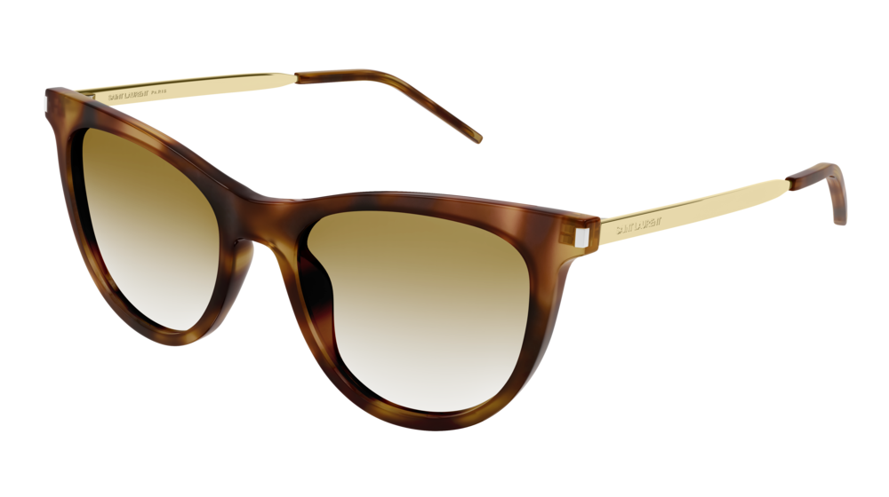 Saint Laurent SL 555 003 Gold Brown Sunglasses