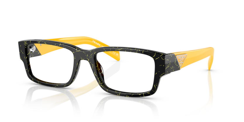 19D1O1 - Black/Yellow Marble