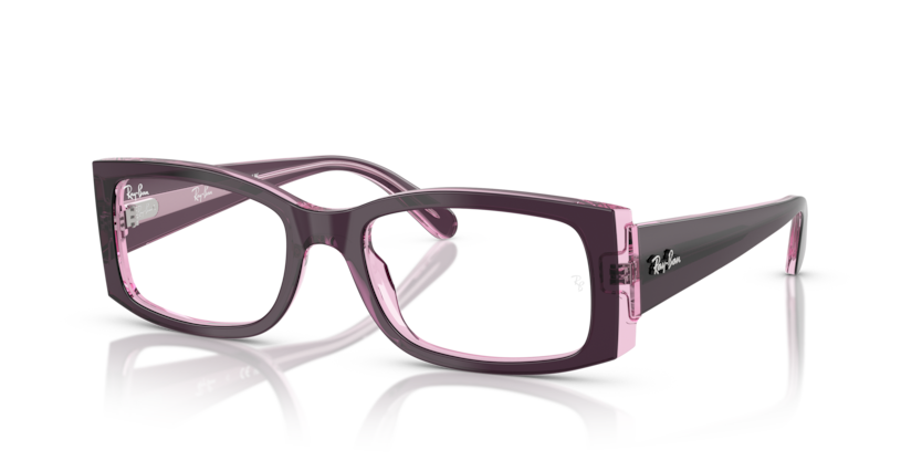 8364 - Violet On Transparent Pink