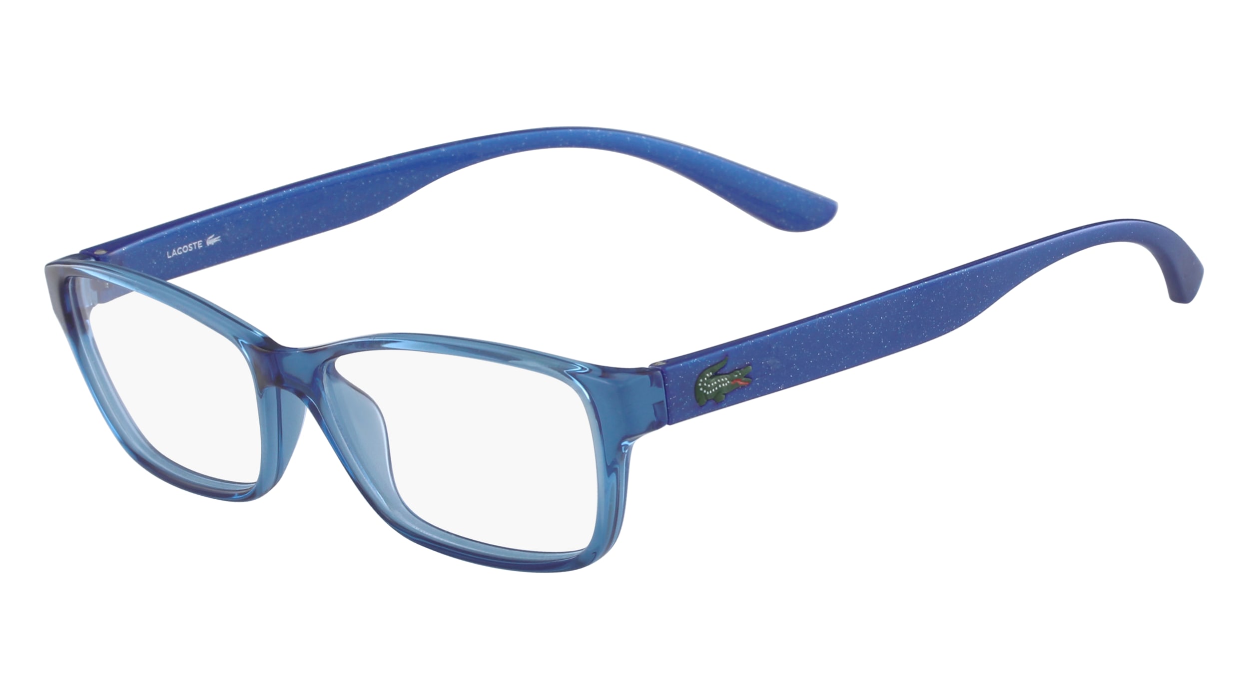 (440) AZURE WITH GLITTER TEMPLES