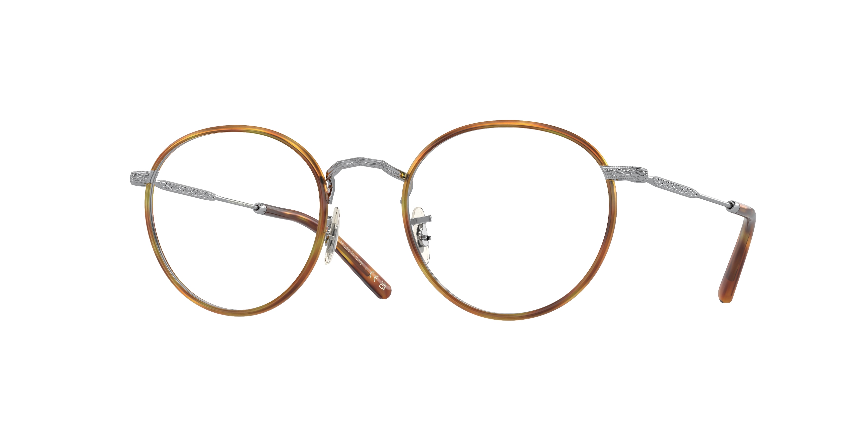 5063 - Brushed Silver/Amber Tortoise