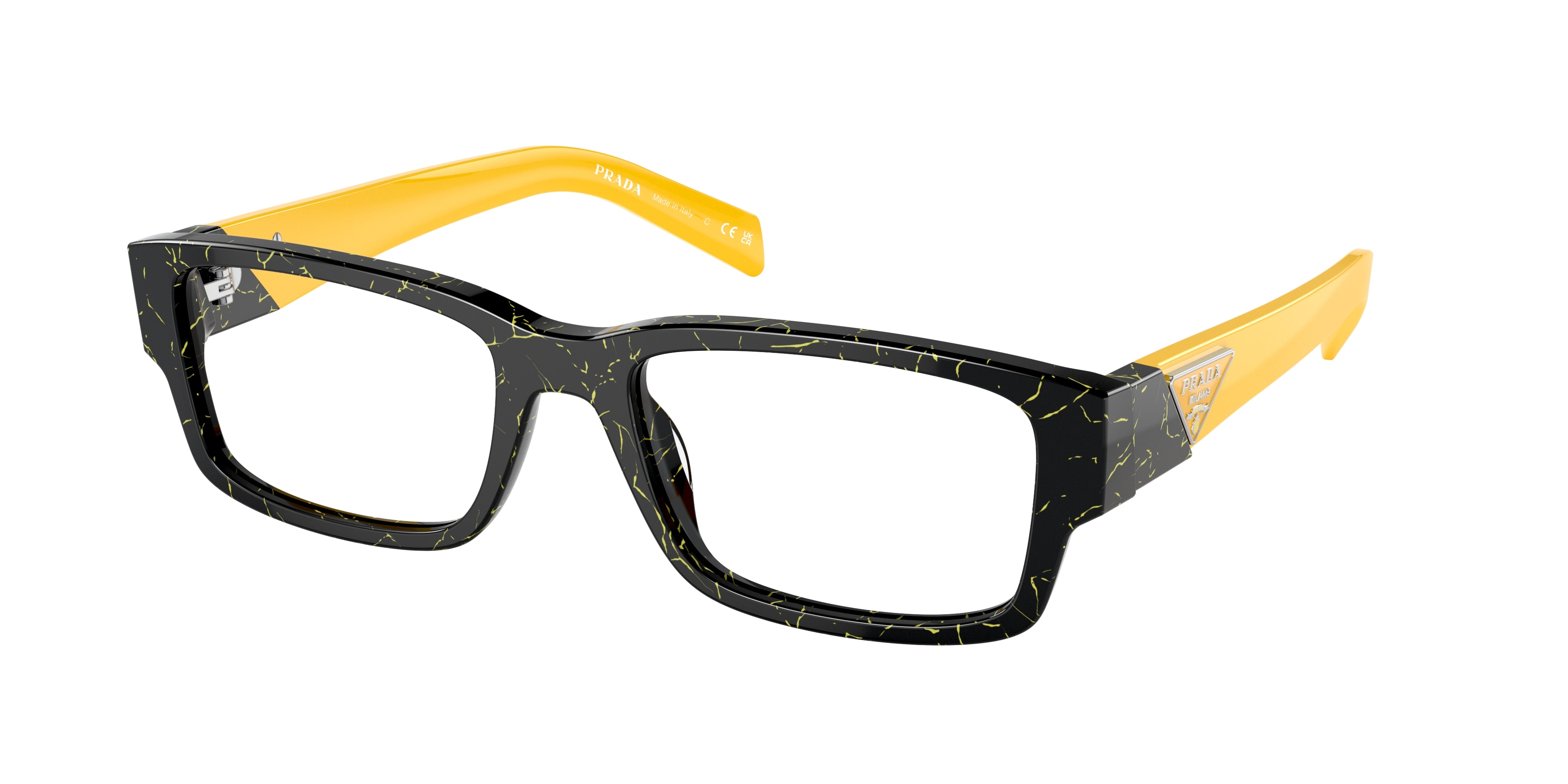 19D1O1 - Black/Yellow Marble