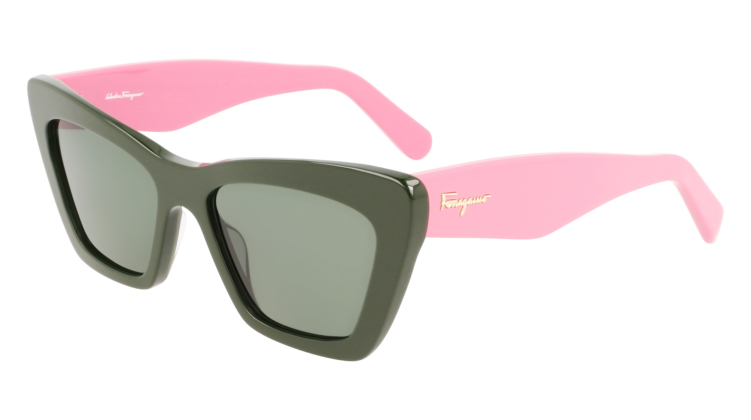 (304) DARK GREEN/PEONIA PINK