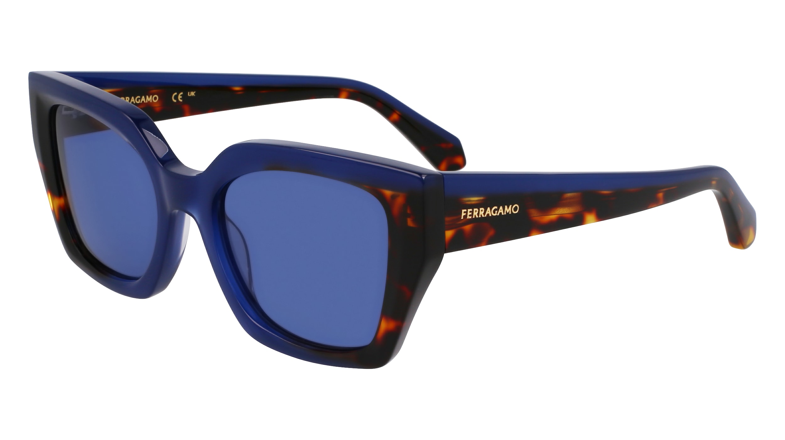 (424) OPALINE BLUE/DARK TORTOISE