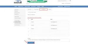 image shows how to refer friends by email